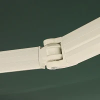 Outsunny Store banne Manuel rétractable alu. Angle Réglable Polyester imperméabilisé Haute densité 3,5L x 2,5l m vert(m-9)