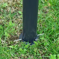 Outsunny 3(m) x 3(m) Metal Garden Gazebo Marquee Party Tent Patio Canopy Pavilion + Sidewalls - Green(m-8)