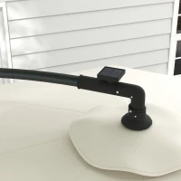 Outsunny 3m Solar LED Light Offset Cantilever Parasol - Beige(m-9)