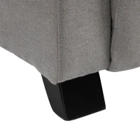 HOMCOM Poltrona Elettrica Alzapersona Reclinabile 160° con 2 Ruote Universali, Poltrona Relax Elettrica in Tessuto con Telecomando, Poggiapiedi e Tasche Laterali, Grigio Chiaro(m-7)