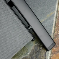 Outsunny Bain de Soleil transat de jardin chaise longue Design Contemporain inclinable Multi-Positions tétière Amovible Incluse alu textilène dim. 171L x 64l x 82H cm Gris(m-9)