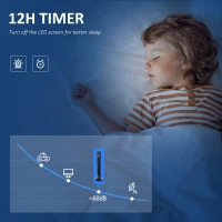 HOMCOM 38'' Freestanding Tower Fan, 3 Speed 3 Mode, 12h Timer, 70 Degree Oscillation, LED Panel, 5M Remote Controller, Black(m-7)