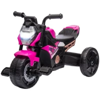AIYAPLAY Triciclo per Bambini 18-36 Mesi 3 in 1 con Fari, Musica e Clacson, in PP e Acciaio, 75x43x47 cm, Rosa(m-10)