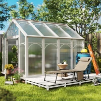 Outsunny Five-Position Reclining Sun Lounger - Beige(m-8)