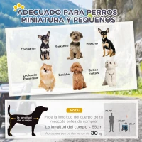 PawHut Remolque de Bicicleta para Perros 2 en 1 Carrito para Perros de Acero con Cinturón de Seguridad Mango de Empuje Extraíble Bandera y Reflectores 129x55,5x92 cm(m-5)