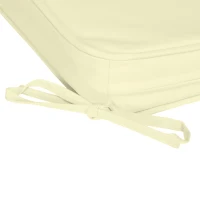 Outsunny Set of 6 Pcs Chair Cushion, 42Lx42Wx5T cm-Cream White(m-8)