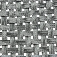 Outsunny Fauteuil de jardin avec repose-pieds - chaise relax en bois d'acacia et corde résine tressée - naturel, gris(m-7)