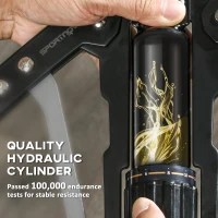 SPORTNOW Twister Arm Exerciser, Adjustable 22-440lbs Hydraulic Power Exerciser, Home Chest Expander, Strength Training Fitness Equipment for Arm, Chest, Bicep, Abdomen, Shoulder(m-7)