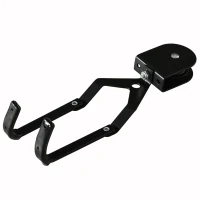 SPORTNOW Élévateur de vélo support vélo plafond fixation murale avec poulie capacité de chargement 20 kg acier noir(m-8)