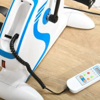 SPORTNOW Mini vélo d'appartement pédales statiques pédalier d'appartement avec 12 vitesses réglables télécommande et écran LCD(m-7)