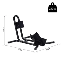 HOMCOM Lève moto béquille d'atelier support roue moto support béquille moto - bloque roue 17 à 21 pouces métal époxy noir(m-3)
