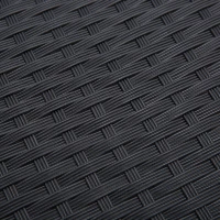 Outsunny 4 Pieces Rattan Garden Furniture Set, 4 Seater Garden Sofa Set with Loveseat, 2 Armchairs and Glass Top Coffee Table, Wicker Outdoor Conservatory Furniture with Cushions for Patio, Black(m-9)