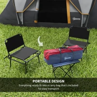 Outsunny 5-6 Man Dome Camping Tent - Light Grey and Black(m-6)