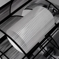 HOMCOM Modern Chandelier, Semi-Flush Mount Ceiling Light with 2 Light, E27 Bulb Base for Hallway, Dining Room, Living Room, White and Black(m-9)