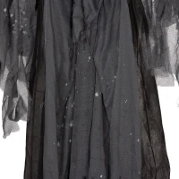 HOMCOM 6.3" Grim Reaper Halloween Animatronic, with Glowing Eyes(m-9)