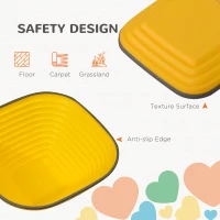 AIYAPLAY Balance Stepping Stones for Kids, 11-Piece Non-Slip Stackable River Stones, Obstacle Courses for Balance and Motor Skill(m-6)
