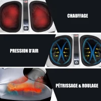 Homcom Appareil de Massage Shiatsu Gris 38 x 40 x 22 cm(m-7)