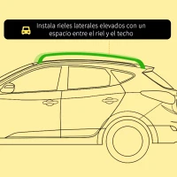 HOMCOM Barras de Techo Universales para Vehículos de Aluminio Bacas Portaequipajes Coche Automóvil Baca para Coche Universales con Cerradura Carga 75 kg 135 cm Plata(m-4)