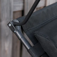 Outsunny Folding Zero Gravity Sun Lounger, with Sun Canopy - Black(m-9)