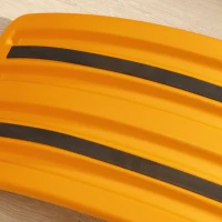 ZONEKIZ Balance Board Kids Wobble Board, Stepping Stone, Montessori Toy for Children, Nursery Toy, for Ages 3-6 Years, 82 x 27.5 x 19.5cm - Orange(m-9)