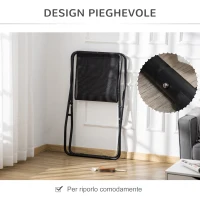 PawHut Brandina per Cani di Taglia Piccola e Media Rialzata, in Acciaio e Tessuto Traspirante, 111x65.5x19cm, Nero(m-6)