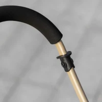 PawHut Detachable Pet Stroller with Rain Cover, 3 In 1 Cat Dog Pushchair, Foldable Carrying Bag w/ Universal Wheels, Brake, Canopy, Basket, Storage Bag for Small and Tiny Dogs - Yellow(m-9)