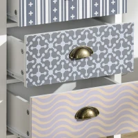 HOMCOM Bedroom Chest of Drawers, 4-Drawer Dresser with Metal Handles, Storage Drawer Unit for Living Room, Bedroom(m-8)