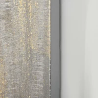 HOMCOM Hand-Painted Metal Canvas Wall Art Grey African Elephant, Wall Pictures for Living Room Bedroom Decor, 100 x 80 cm(m-9)