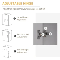 HOMCOM Multi-Storage Mobile Office Storage Cabinet - White(m-7)