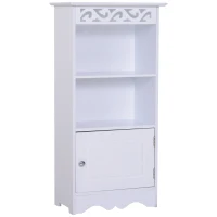 HOMCOM Meuble bas de salle de bain moderne 40L x 23l x 80H cm blanc(m-10)