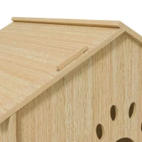 PawHut Casetta per Cani da Interni con Finestrella e Ingresso Anteriore, in Legno, 49.5x41x51 cm, color Rovere(m-9)