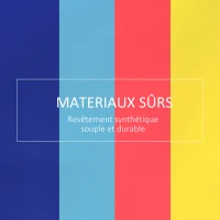 HOMCOM 4 Blocs de construction XL - modules de motricité - jouets éducatifs - parcours motricité enfant mousse EPE polyuréthane, bleu, jaune, rouge(m-5)