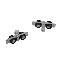 HOMCOM 6.5FT/2000mm Modern Sliding Barn Door Closet Hardware Track Kit Aluminium Track System Unit For Single Wooden Door(m-8)