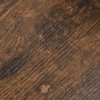 HOMCOM Cómoda Cajonera de Tela con 3 Cajones Plegables y 2 Estantes Estilo Industrial para Dormitorio Salón Pasillo 80x29x71 cm Marrón Rústico y Gris Oscuro(m-10)