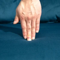 HOMCOM 4-in-1 Velvet-Feel Single Chair Bed, with Pillow - Navy Blue(m-8)