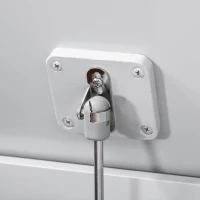 HOMCOM Wooden Kids Toy Box Children Storage Organizer Chest Safety Hinge Playroom Furniture Grey(m-9)