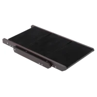 PawHut Escalier pour chien animaux pliable rampe 3 marches dim. 79L x 42l x 48H cm bois pin revêtement marches velours chocolat(m-5)