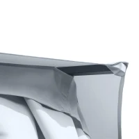 Outsunny 3 x 3(m) Hexagon Gazebo Patio Canopy Party Tent Outdoor Garden Shelter w/ 2 Tier Roof & Side Panel - Grey(m-9)