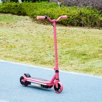 AIYAPLAY Electric Scooter for Kids 6-14 Years, with Colourful Lights, Pink(m-9)