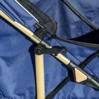 PawHut Poussette pour chien buggy pliable panier laisses de sécurité coussin inclus roues avec frein tissu 600D Oxford acier(m-8)