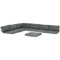 Outsunny Set of 14 Dining Set Cushions - Grey(m-11)