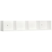 HOMCOM 95Lx17Wx16.5H cm Multi-Media Wooden Shelf-White(m-10)