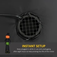 Outsunny 8ft Light-Up Pumpkin Man Halloween Decoration(m-6)