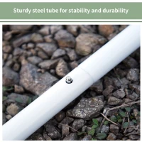 Outsunny 3(m) Awning Sail Shade Canopy Pole Kit Adjustable Pole With Rope Metal - White(m-4)
