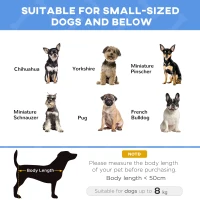 PawHut Raised Pet Bed, with Soft Cushion, for Small Dogs - Black(m-7)