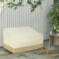 Outsunny Funda Protectora para Banco 2-3 Plaza Cubierta de Muebles Impermeable Exterior Jardín Protección contra Lluvia y Sol 152x87x59/79cm 600D Tela Oxford(m-2)