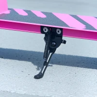 AIYAPLAY Scooter for Kids Aged 3-8 Years, with Adjustable Handle, Two Light Up Wheels, Handbrake, Rear Brake, Pink(m-8)