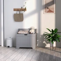 HOMCOM 61L Home Storage Chest - Grey(m-7)