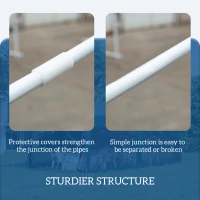 Outsunny 3 x 4 m Garden Gazebo Shelter Marquee Party Tent with 2 Sidewalls for Patio Yard Outdoor, Blue(m-5)