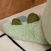 HOMCOM Sillón Infantil Diseño de Dinosaurio Sofá para Niños de 18-36 Meses Asiento Acolchado Antideslizante 60x55x59 cm Verde(m-9)